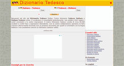 Desktop Screenshot of dizionario-tedesco.com